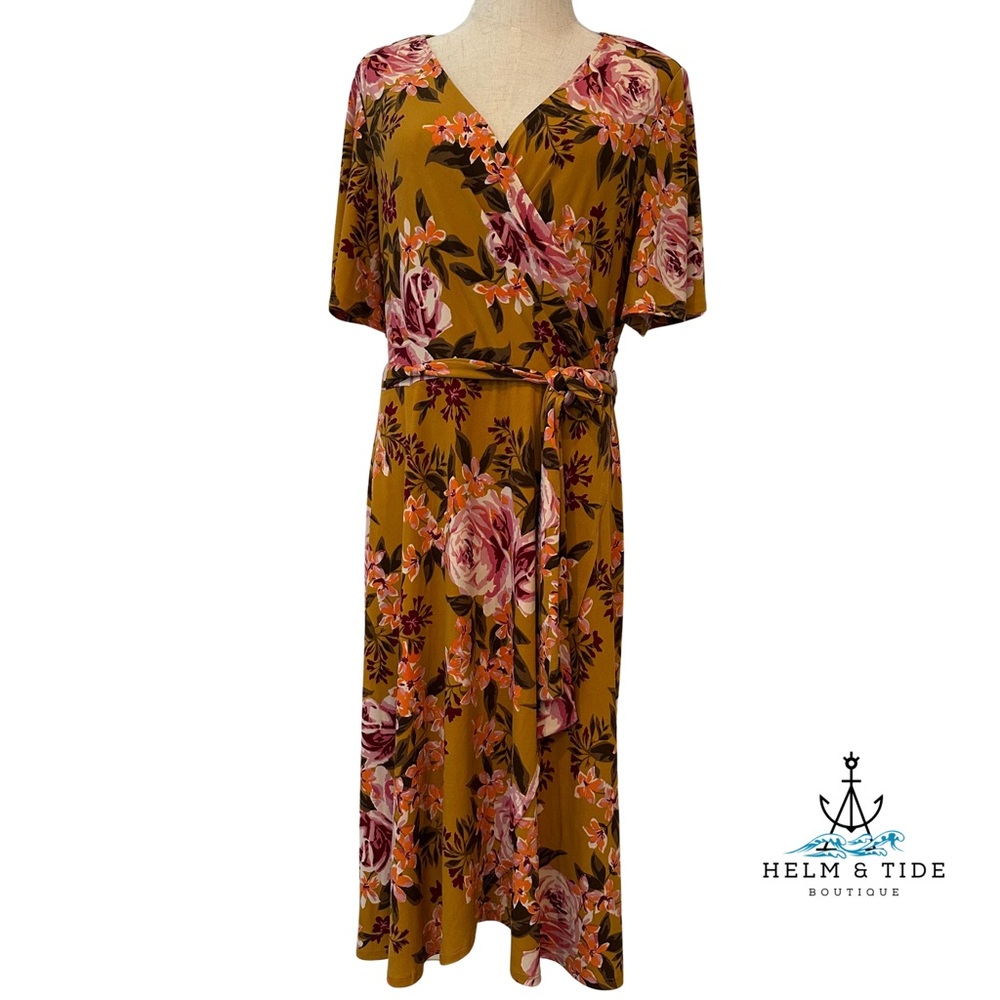 Donna Morgan | Floral Wrap Dress | 14